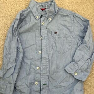 Tommy Hilfiger Light Blue Button-Down Pocket Shirt